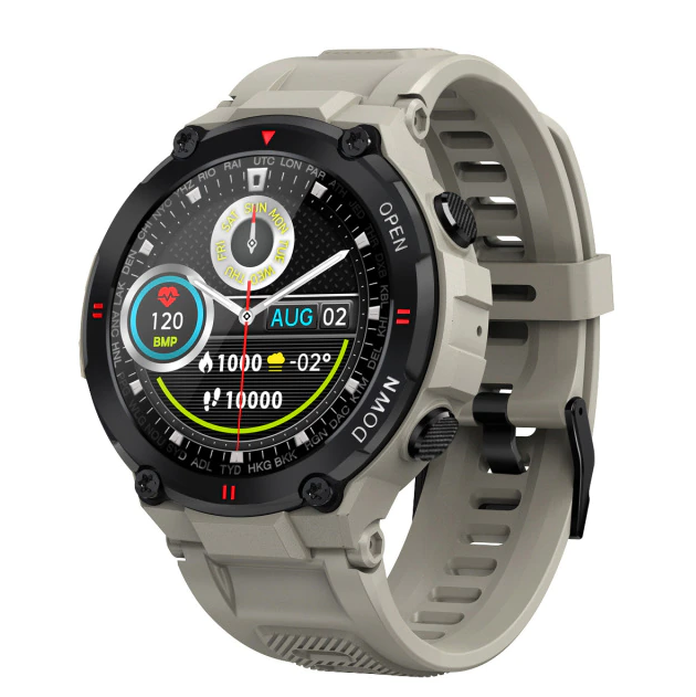 ساعة رياضية للرجال Strivo 2024 Runner | مكالمات بلوتوث وتشغيل الموسيقى، متوافقة مع أندرويد وiOS، 30 يوم في وضع الاستعداد | Lersk