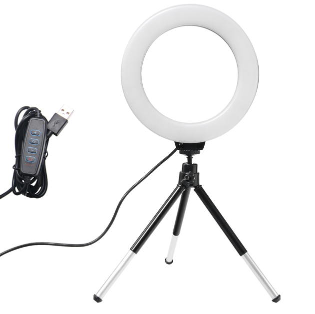 LumaPro 6-Inch LED Ring Light With Tripod For YouTube Live | Lersk