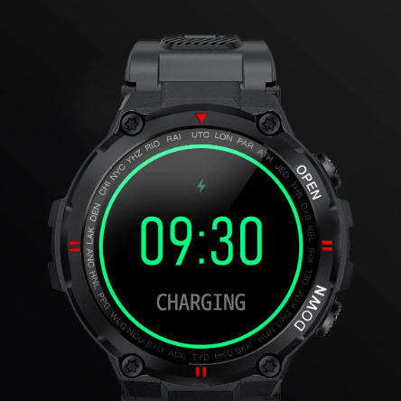 ساعة رياضية للرجال Strivo 2024 Runner | مكالمات بلوتوث وتشغيل الموسيقى، متوافقة مع أندرويد وiOS، 30 يوم في وضع الاستعداد | Lersk