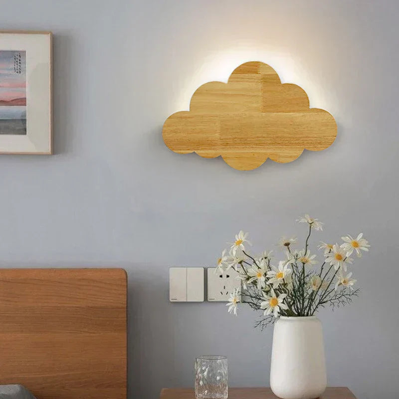Cirra Wooden Cloud Wall Lights | Lersk