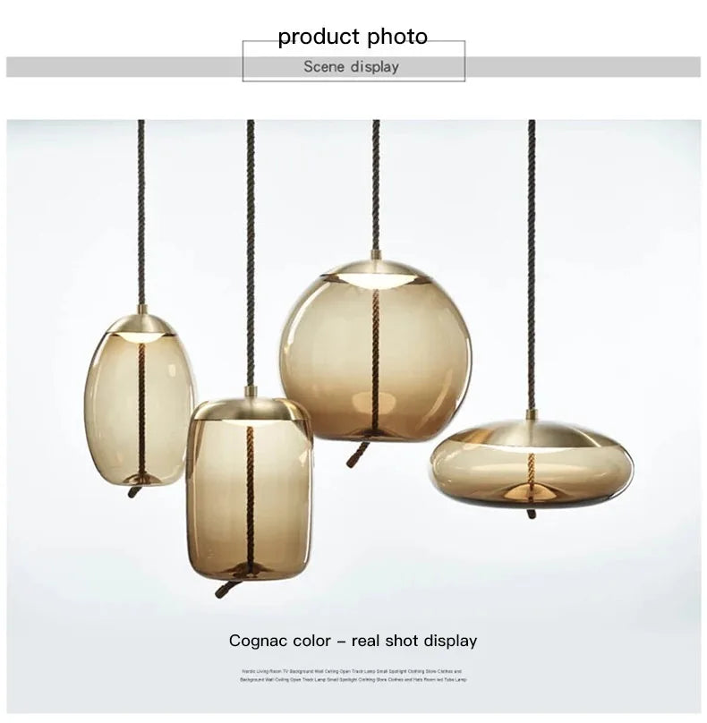Aurum Glass Design Pendant Light Modern Suspension | Lersk