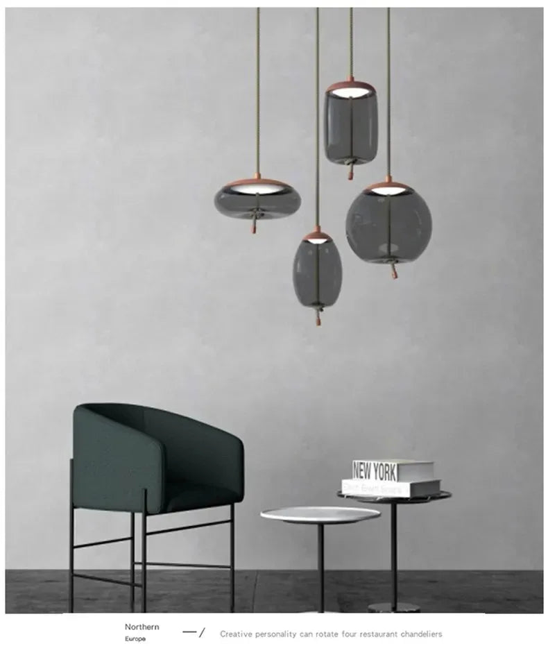 Aurum Glass Design Pendant Light Modern Suspension | Lersk