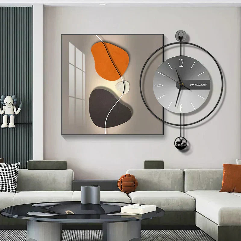 Luma Prism Wall Clock For Living Room, Silent Movement | Lersk