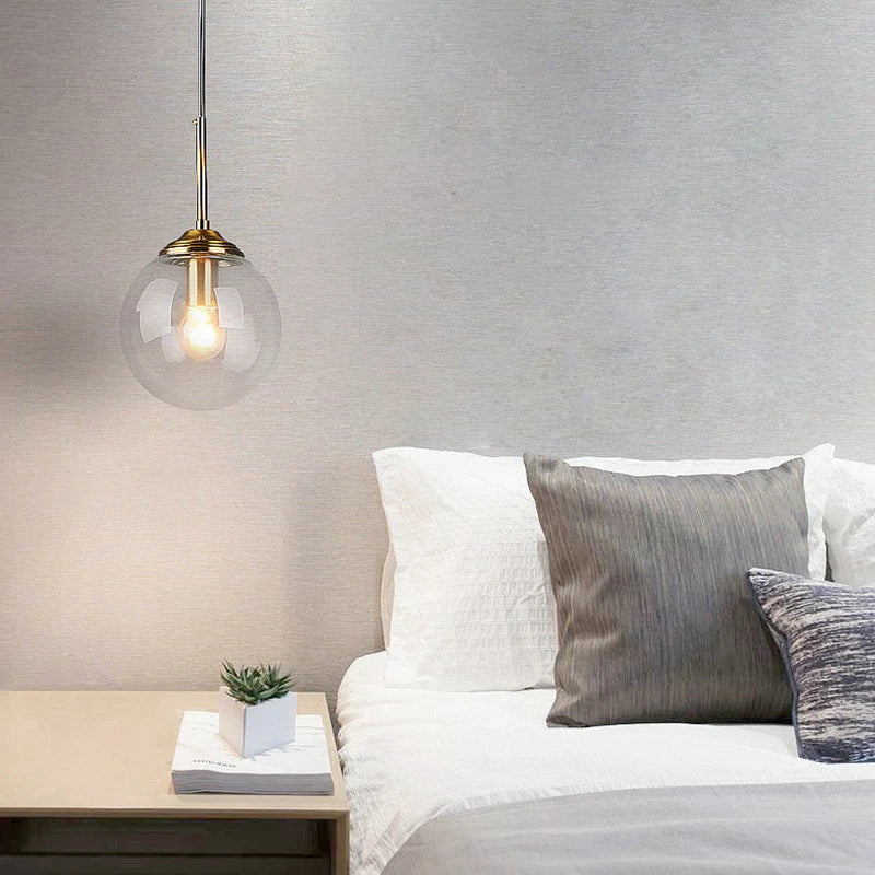 Nordische Glas-Pendelleuchte LED für Wohnzimmer und Esszimmer | Lersk