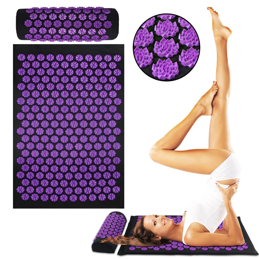 Ultimate Acupressure Mat For Stress Relief And Muscle Pain For Yoga Enthusiasts | Lersk