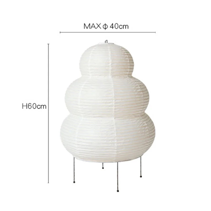 Kairo Rice Paper Desk Lamp With Three Mode Dimmer For Warm Ambient Light | Lersk