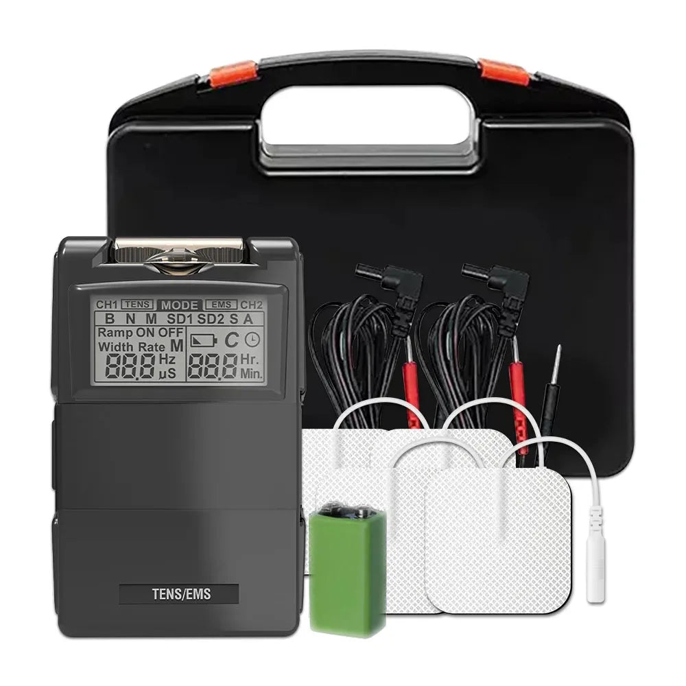 Channel TENS & EMS Muscle Stimulator with Electrode Pads for Body & Nerve Comfort | Lersk