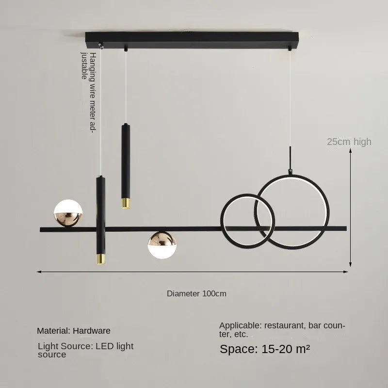 Minimalistická závěsná LED svítidla NovaLume s dálkovým ovládáním | Lersk