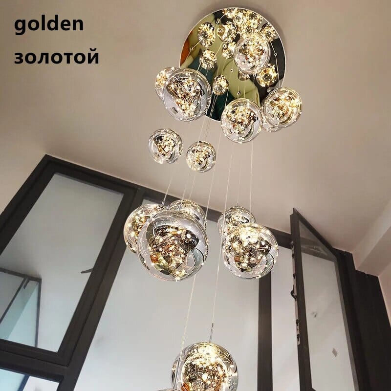 Lustr AstraLumen Glass Orb na schodiště | Lersk
