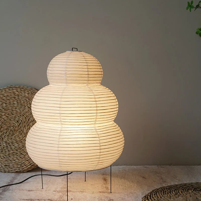 Kairo Rice Paper Desk Lamp With Three Mode Dimmer For Warm Ambient Light | Lersk