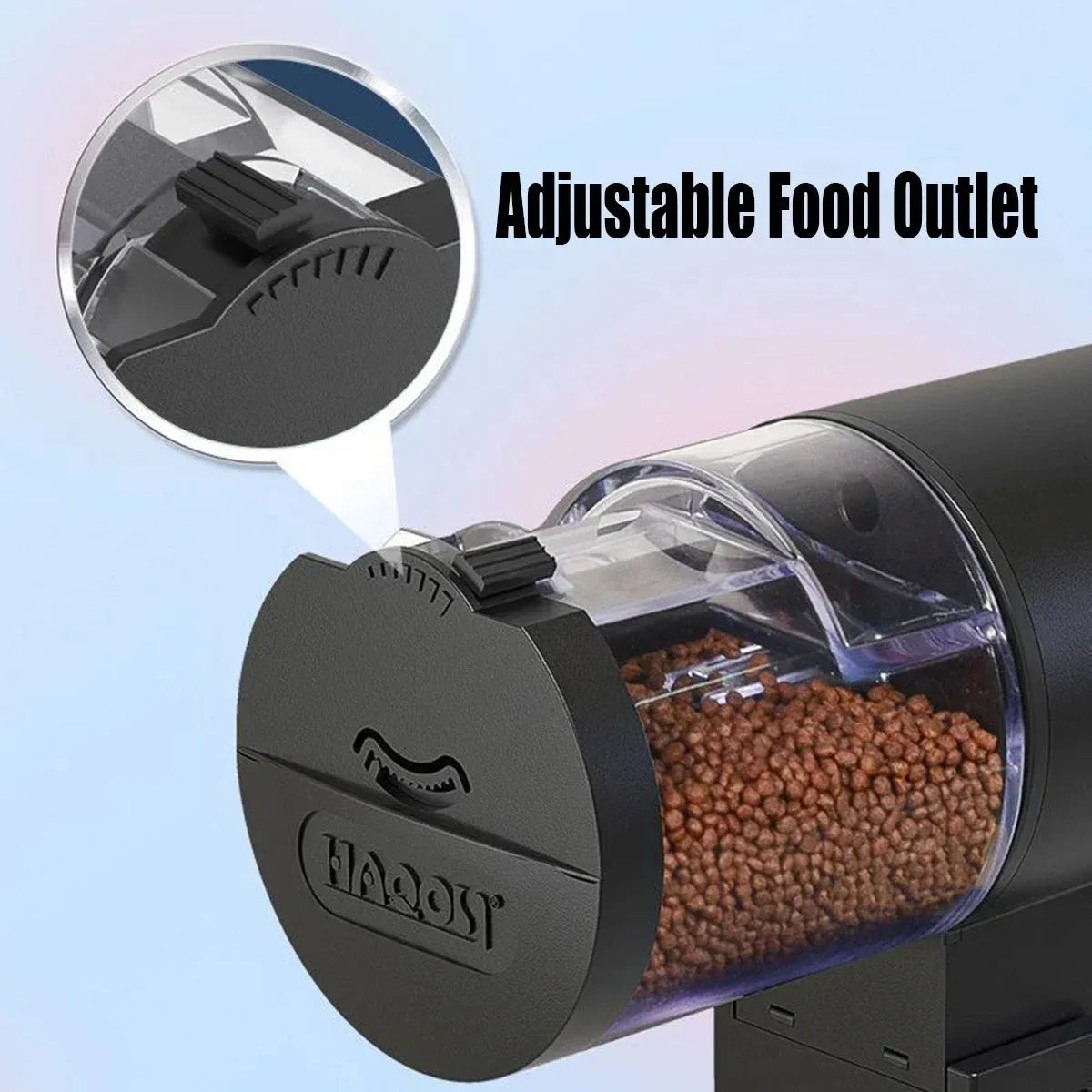 Fish Tank Feeder with Programmable Timer, IP66 Waterproof Housing and 100ml Capacity for Fish and Turtles | Lersk