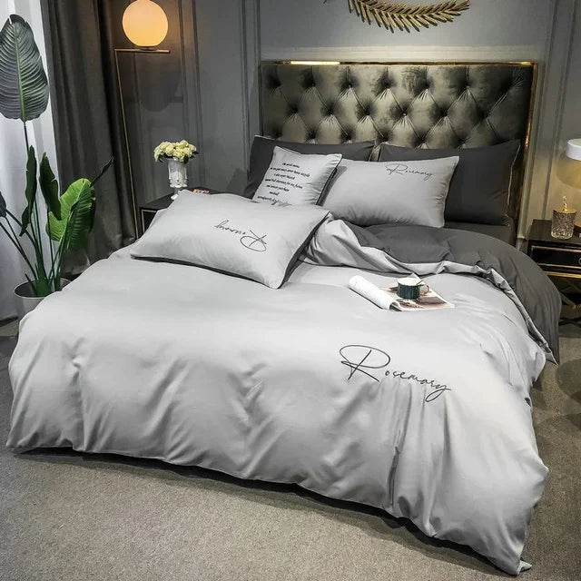 LuxeWeave prémiový povlak na přikrývku s elegantní výšivkou | Lersk