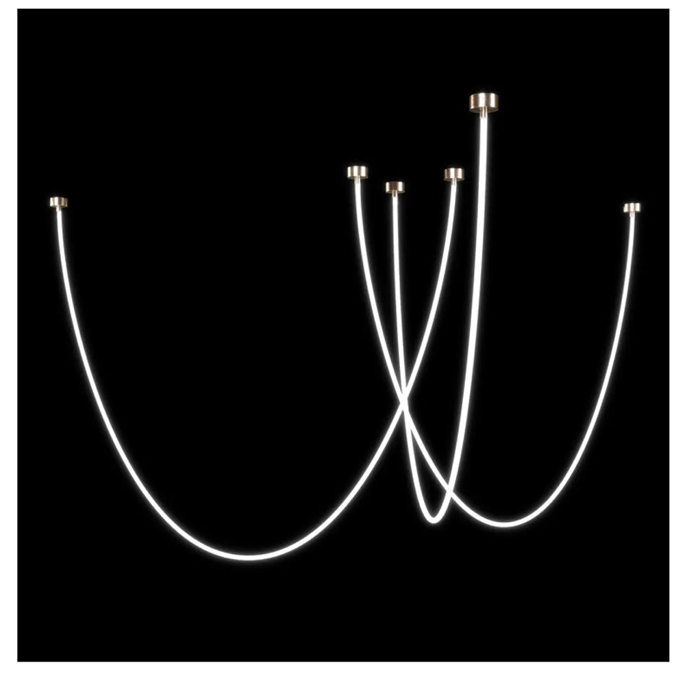 Lampada da soffitto elegante Lyra Dome LED postmoderna oro cromo