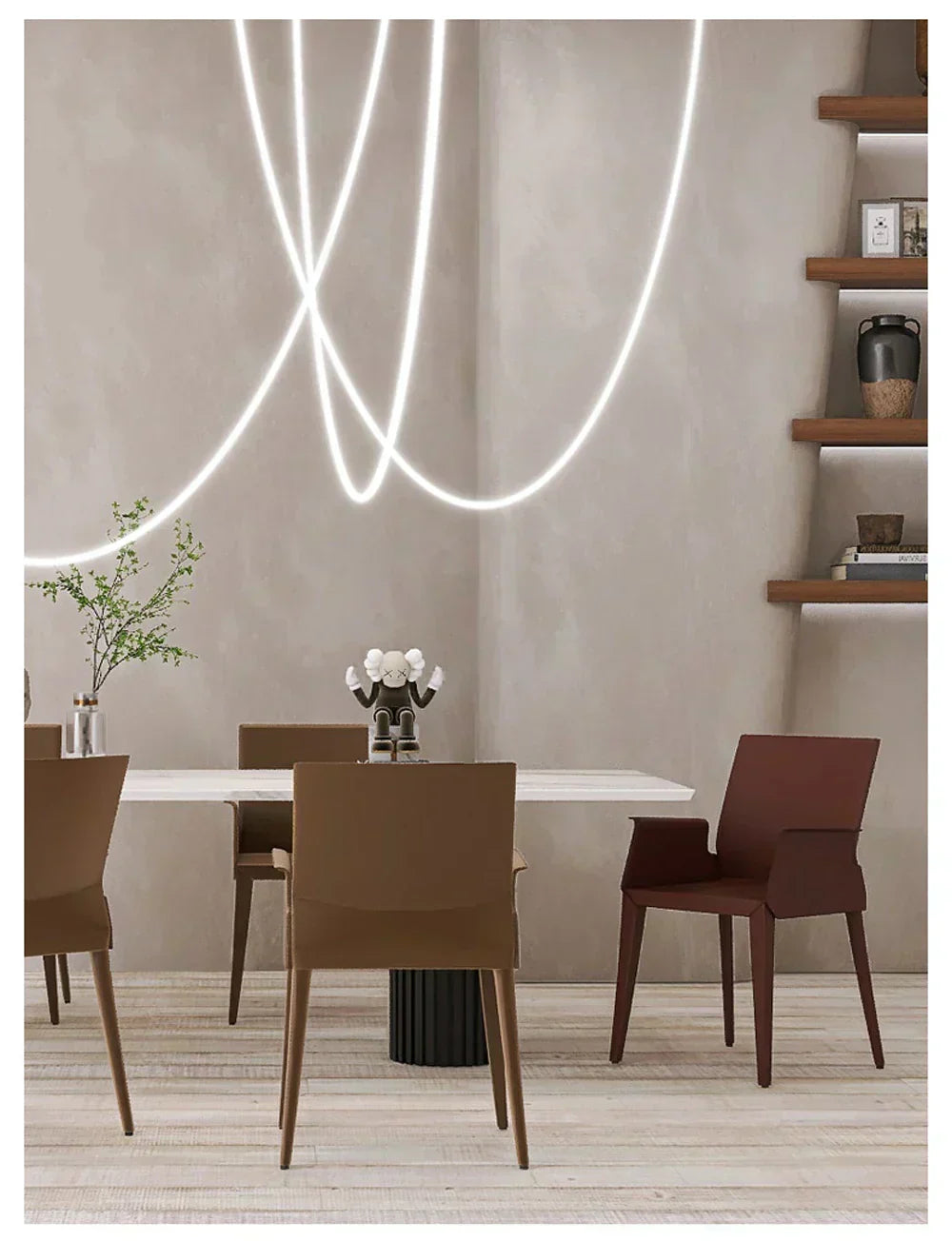 Lampada da soffitto elegante Lyra Dome LED postmoderna oro cromo