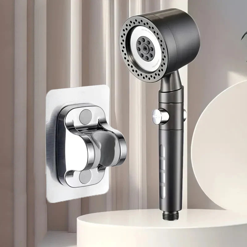 6-Mode Handheld Shower Head with Built-In Filter and One-Button Water Stop | Lersk