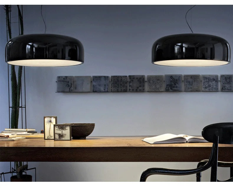 FjordLume Nordic Round Pendant Light Metal and Acrylic | Lersk