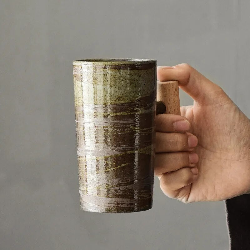 Nordic Earth Latte Mugs For Coffee Lovers Calming Art | Lersk