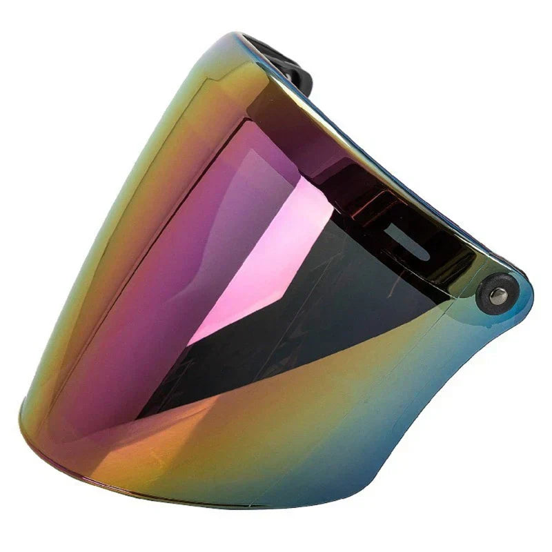 Vintage Flat Visor for Riders Anti-Fog UV-Proof Polycarbonate BKS65 | Lersk