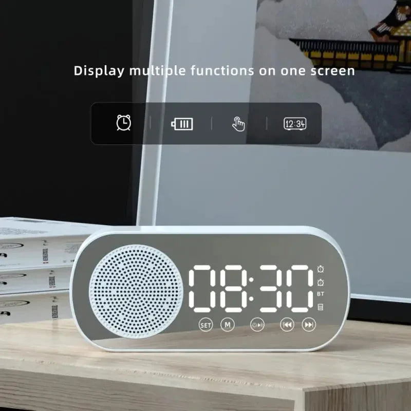 Réveil numérique avec haut-parleur Bluetooth et radio FM pour usage domestique ou professionnel aujourd'hui | Lersk