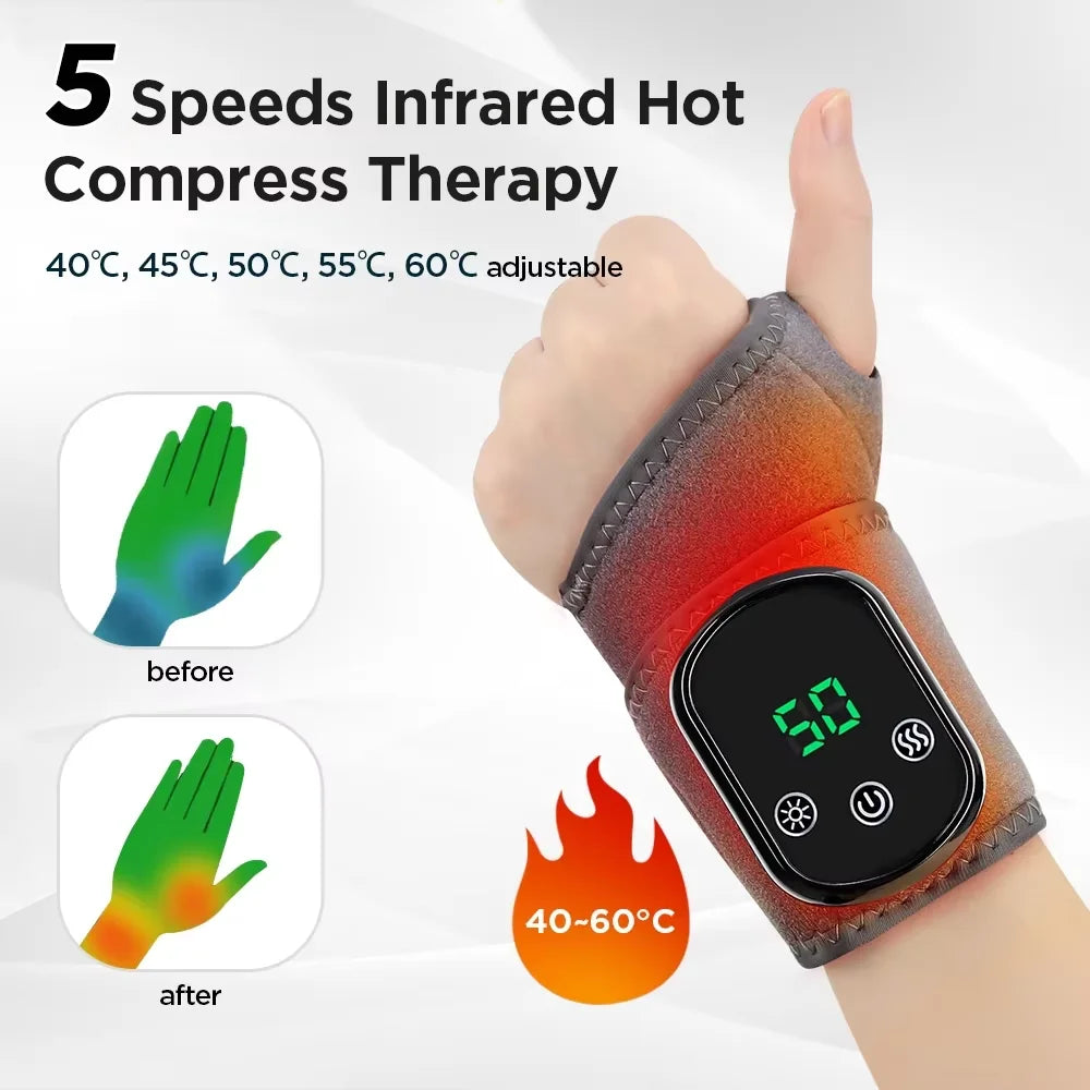 Infrared Hot Compress Ankle Massager With Five Heating Speeds And Three Vibration Modes For Custom Relaxation | Lersk