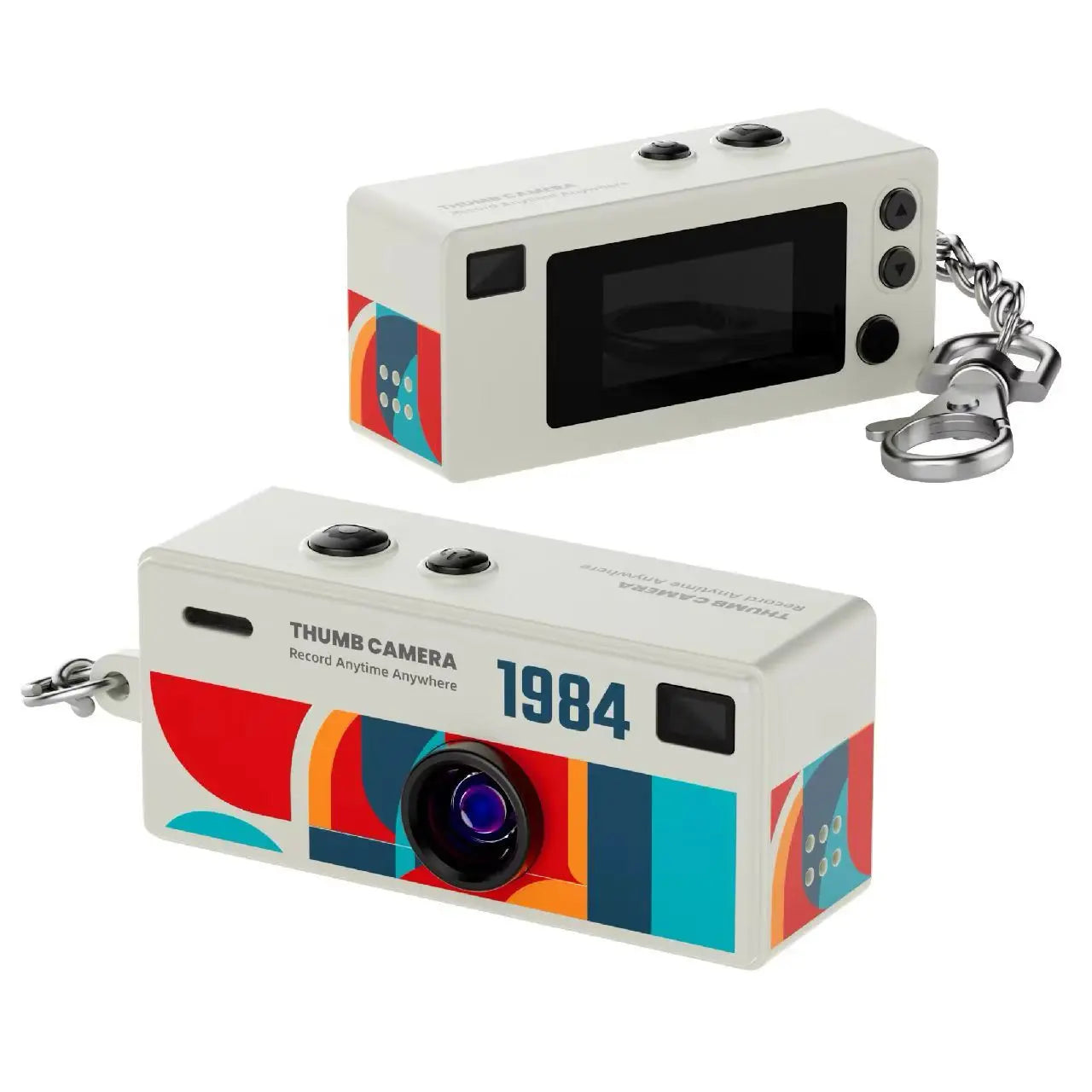 Mini telecamera portachiavi retrò 1080P con sensore CCD, flash e supporto MicroSD fino a 128GB | Lersk