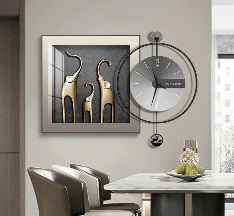 Luma Prism Wall Clock For Living Room, Silent Movement | Lersk