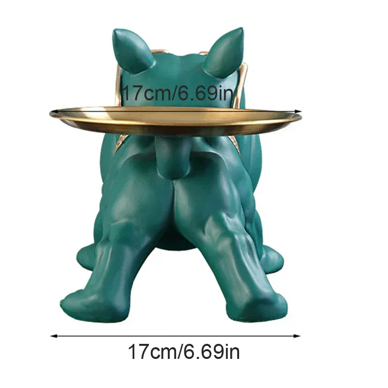 Scatola Portaoggetti Bulldog Choice Figurina Affascinante in Resina per Amanti dei Cani Decorazione per la Casa | Lersk
