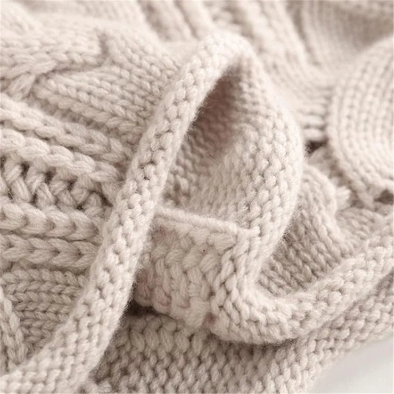 LumaWeave Przytulny Sweter z Wysokim Kołnierzem z Miękkiej Dzianiny na Co Dzień | Lersk