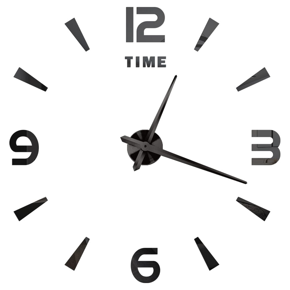 3D Wall Clock In Gold Acrylic | Lersk