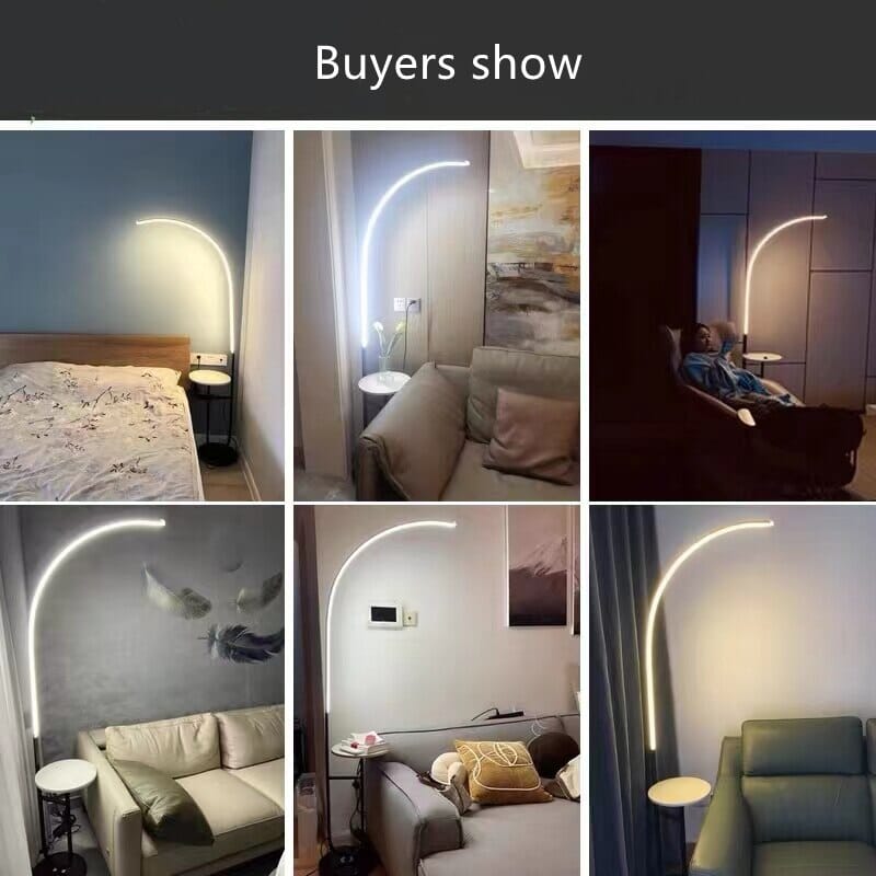 Brinley | Stojací lampa s mramorovým podnosem | Lersk