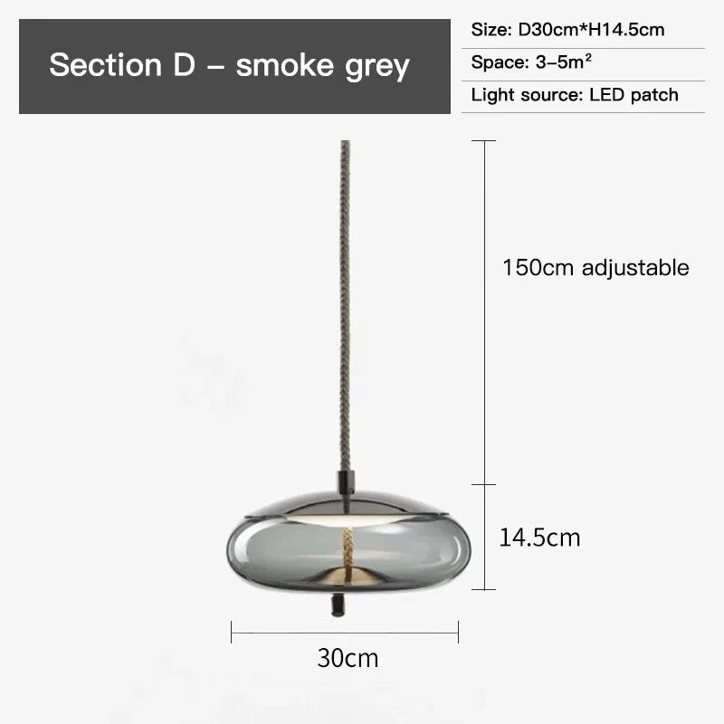 Aurum Glass Design Pendant Light Modern Suspension | Lersk