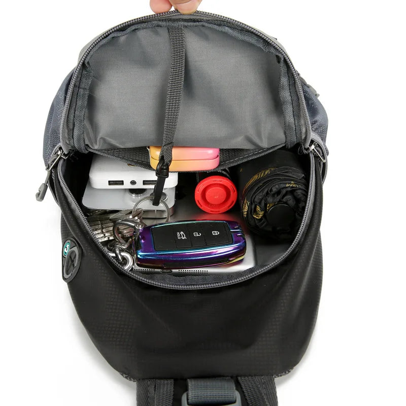 SecurePack Anti-Theft Waterproof Multi-Pocket Shoulder Backpack Lightweight Crossbody Travel Bag | Lersk