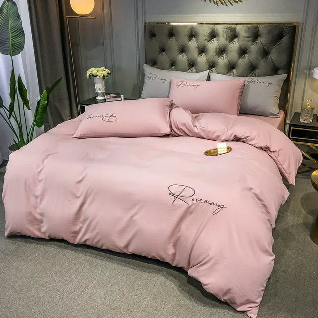 LuxeWeave prémiový povlak na přikrývku s elegantní výšivkou | Lersk