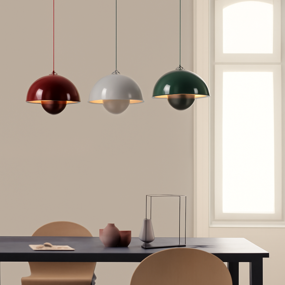 Lustre semi-circulaire couleur vibrante pour salons | Lersk
