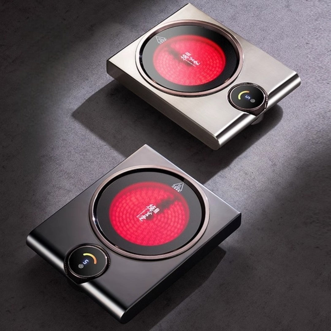 SerenoHeat Electric Ceramic Hot Plate 1000W Charcoal Heat Emulation For Tea Lovers | Lersk