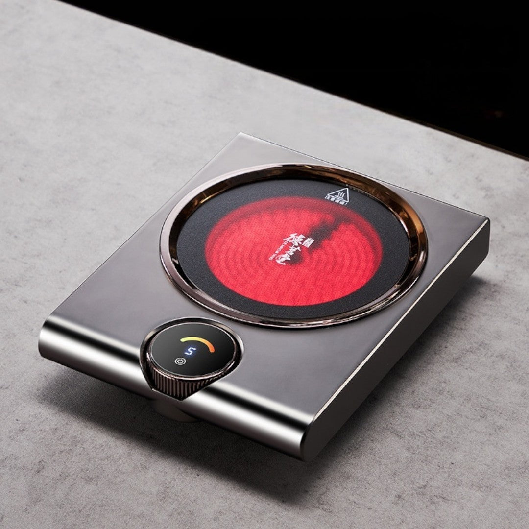 SerenoHeat Electric Ceramic Hot Plate 1000W Charcoal Heat Emulation For Tea Lovers | Lersk