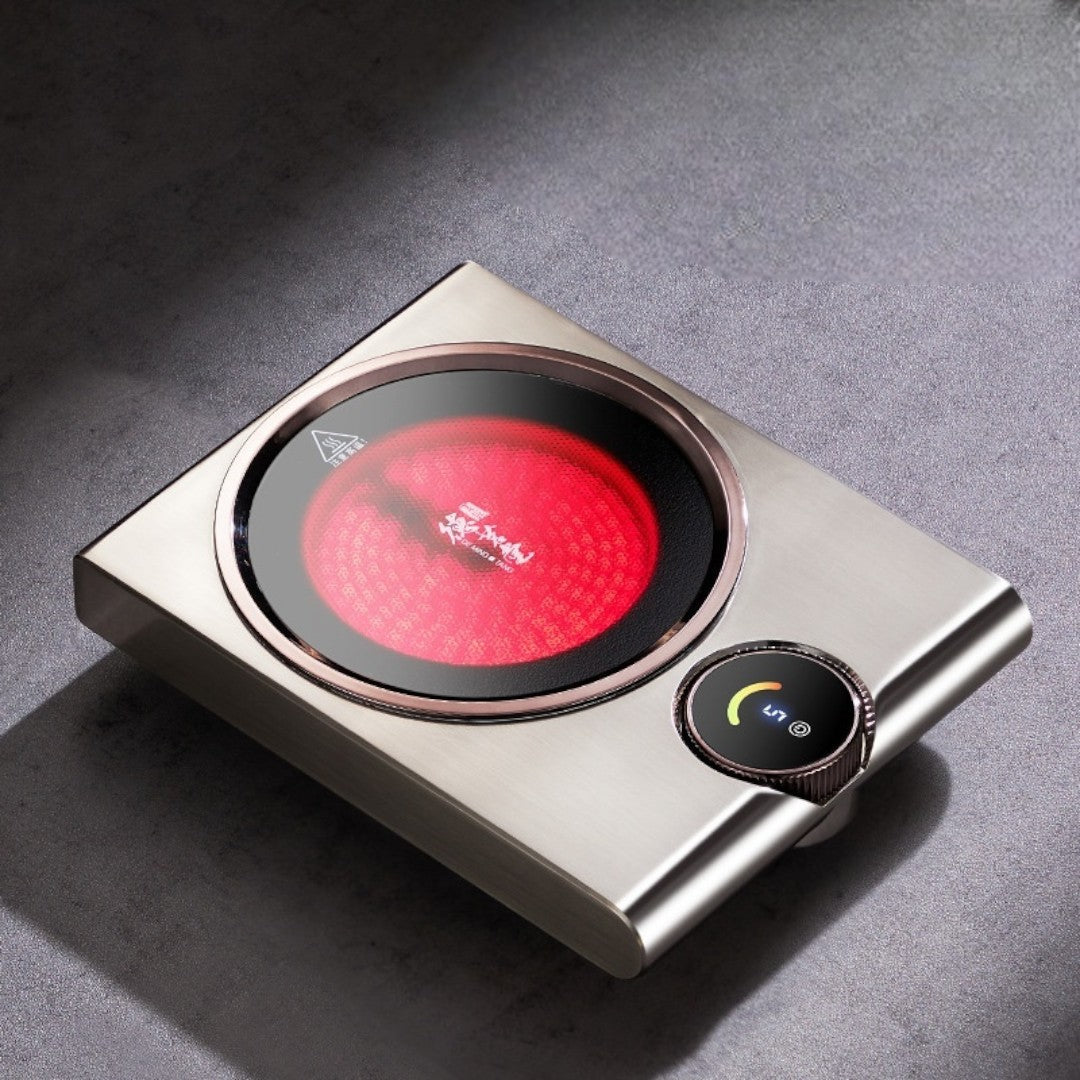 SerenoHeat Electric Ceramic Hot Plate 1000W Charcoal Heat Emulation For Tea Lovers | Lersk