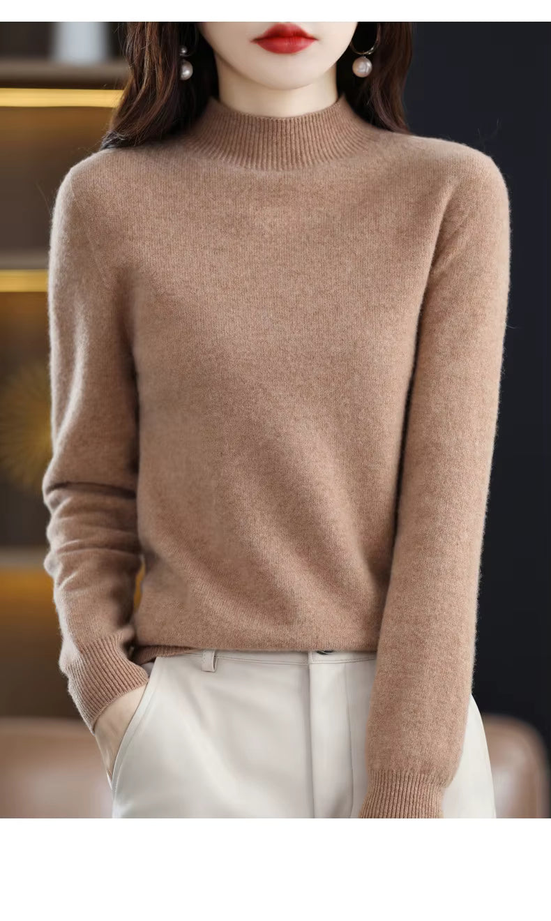 Maglione Donna Sarah in Lana Merino Vestibilità Slim Calore per Autunno e Inverno | Lersk