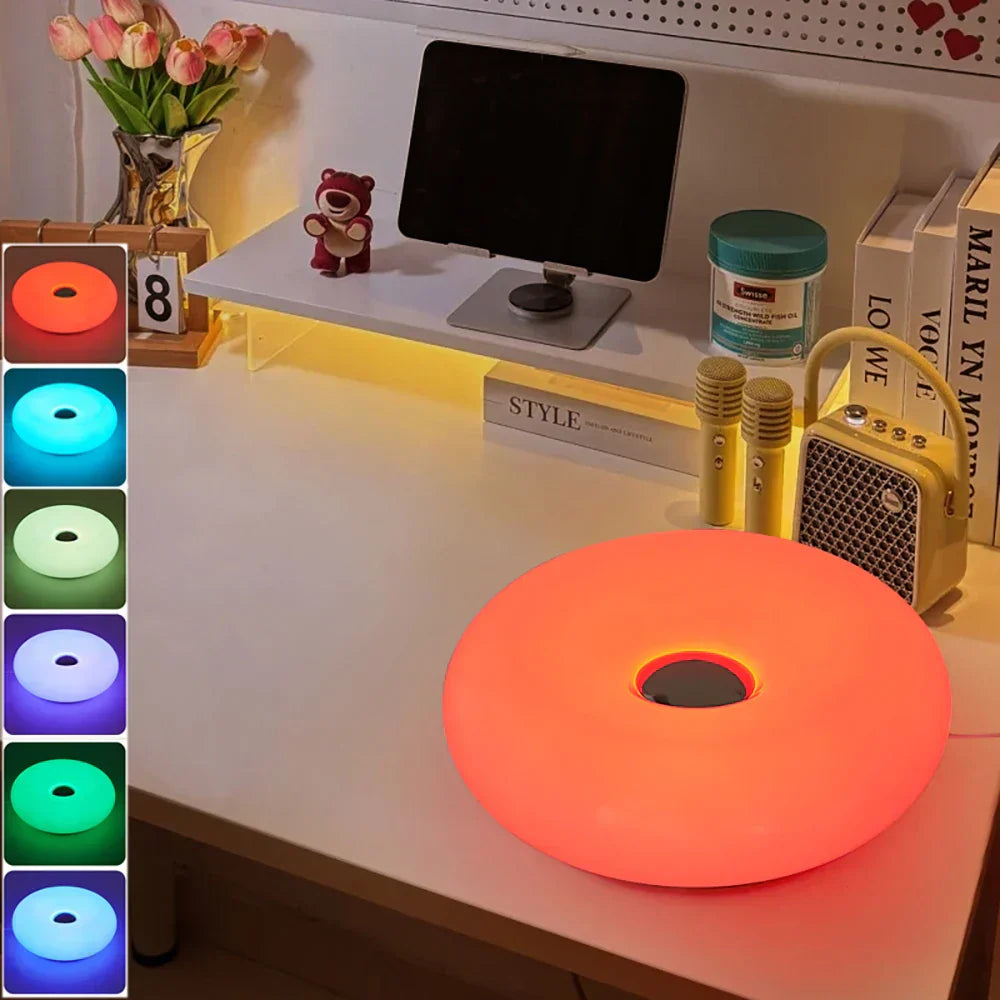 USB RGB Table Lamp With Touch Control Dimmable 16 Colors For Bedroom And Desk | Lersk