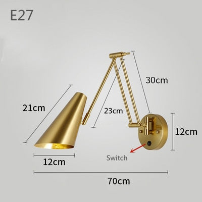 NovaLume Touch-Sensor Wall Light With Swing Arm LED | Lersk