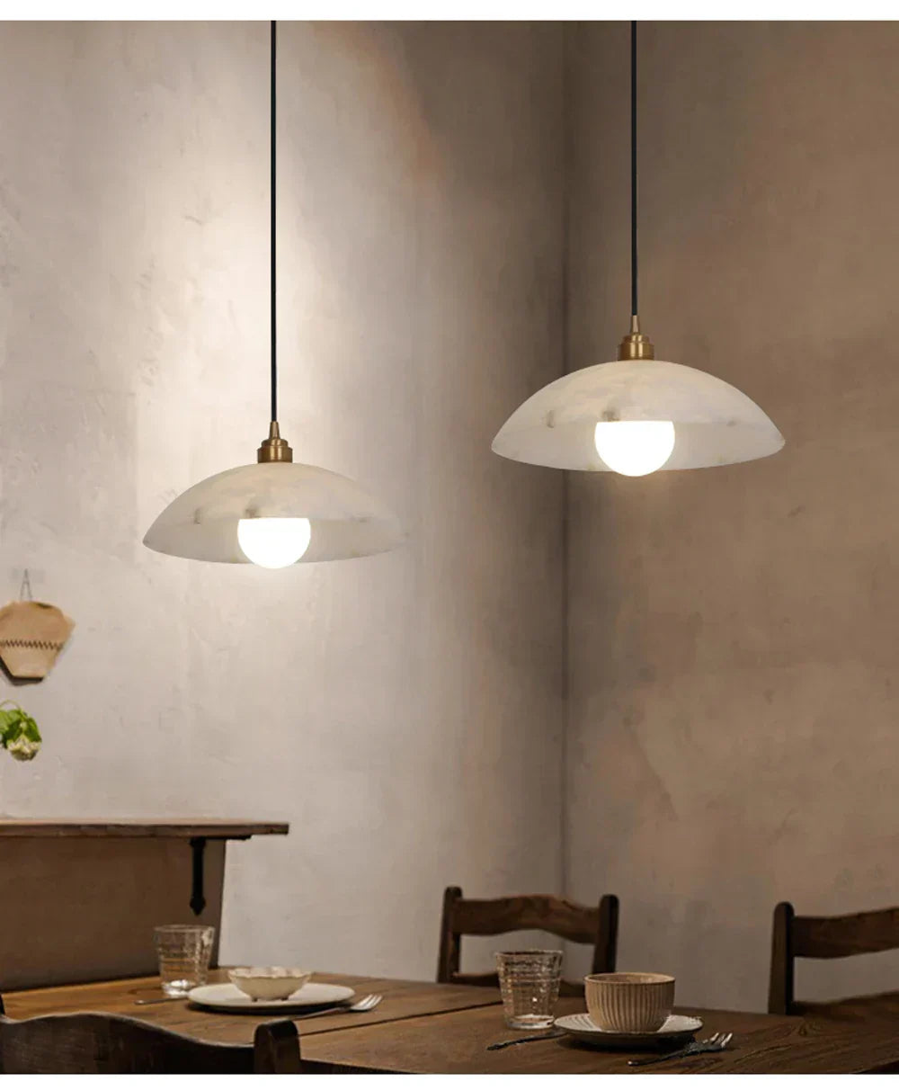 Elara | Alabaster & Marble Hanging Lamps | Lersk
