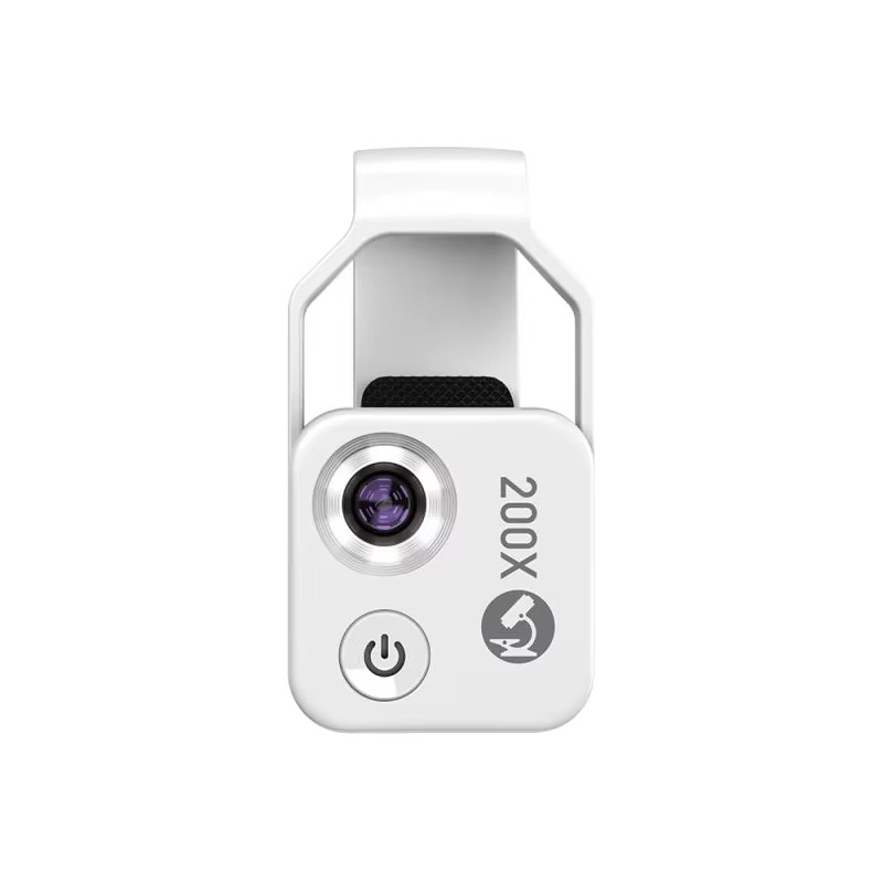 200X Zoom Professional Microscope Lens For Smartphones With Clip, Handheld Microscope Accessory | Lersk
