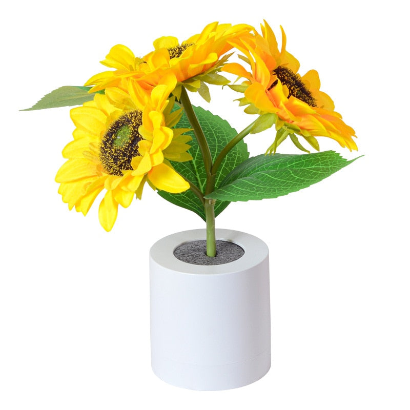 Cosy Sunflower Lamp For Any Room With Cordless Light | Lersk