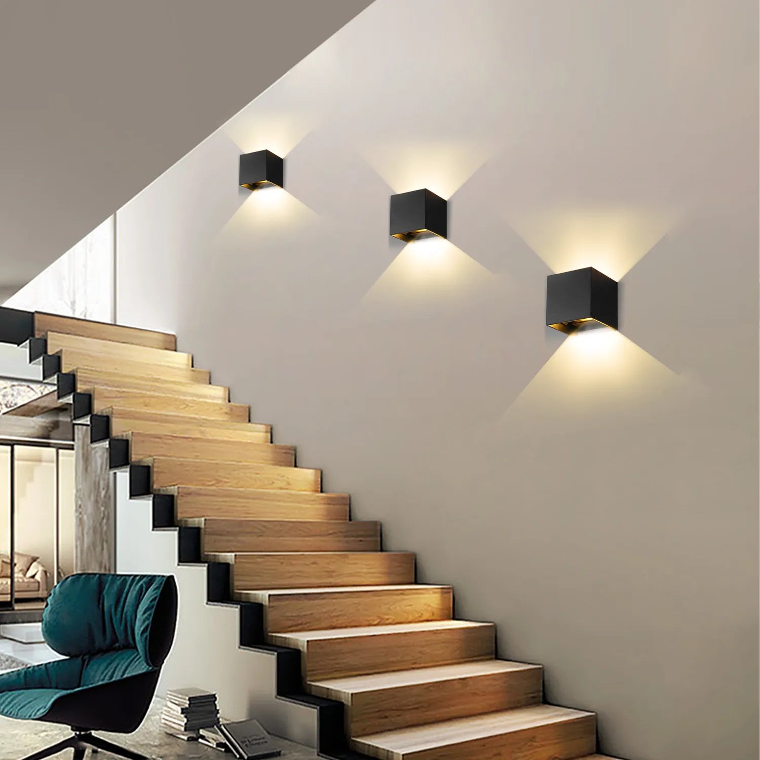 CubeLamp nástěnná lampa s pohybovým senzorem bezdotyková pro rušné domácnosti | Lersk