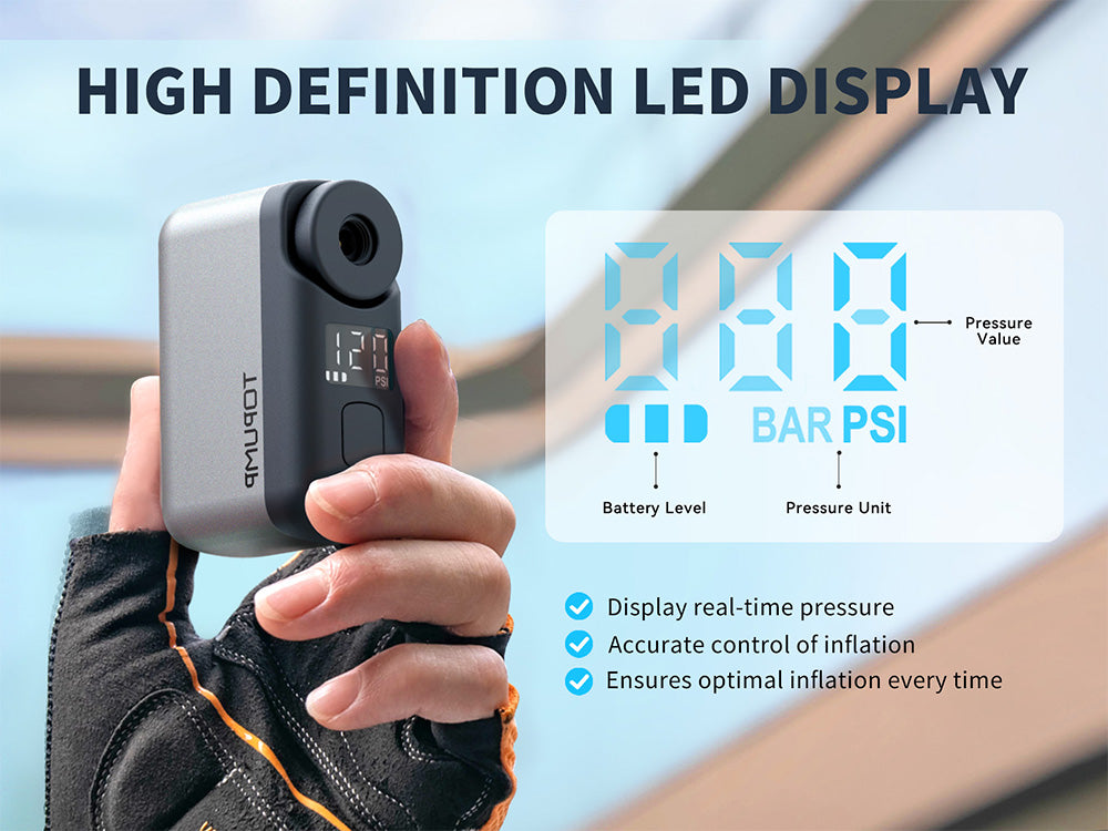 Smart Electric Mini Bike Pump Pro For Cyclists Fast Inflate | Lersk