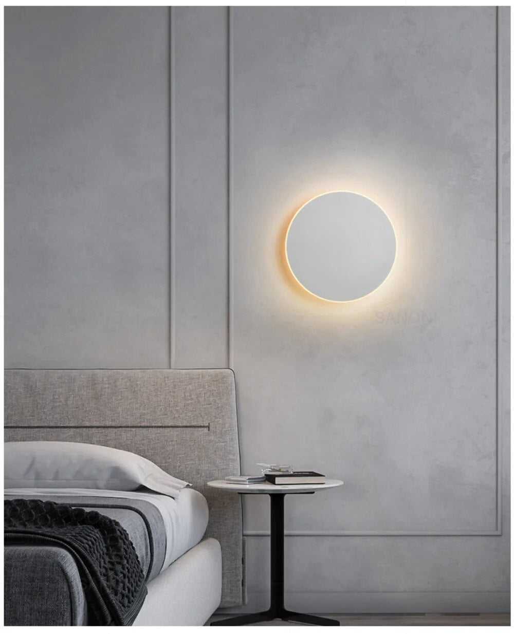 Kulaté LED nástěnné svítidlo s moderní elegancí, energeticky úsporné LED osvětlení pro současné domácí prostory | Lersk