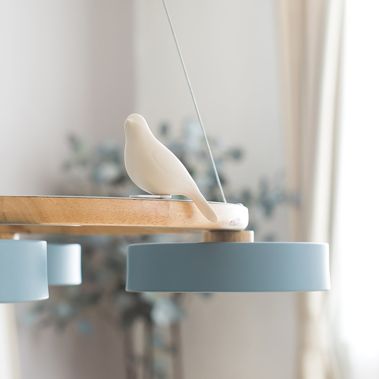 AeroNest Bird Round Chandelier | Multi-Material Fusion | Lersk