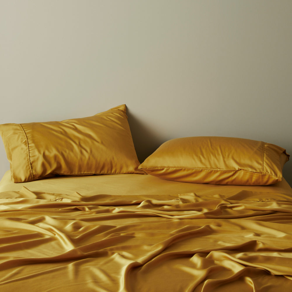 Luxe Bamboo Lyocell Sateen Pillowcase Set With Cooling | Lersk