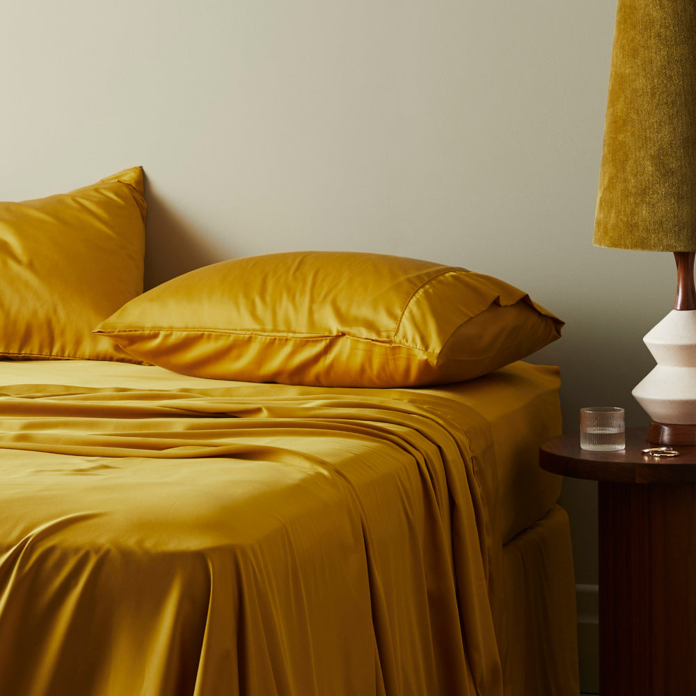 Luxe Bamboo Lyocell Sateen Pillowcase Set With Cooling | Lersk