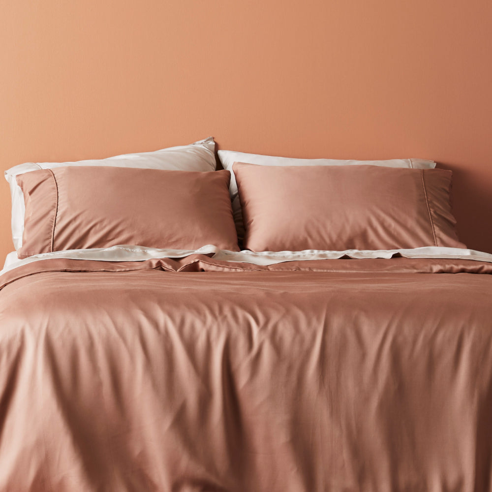 Luxe Bamboo Lyocell Sateen Pillowcase Set With Cooling | Lersk